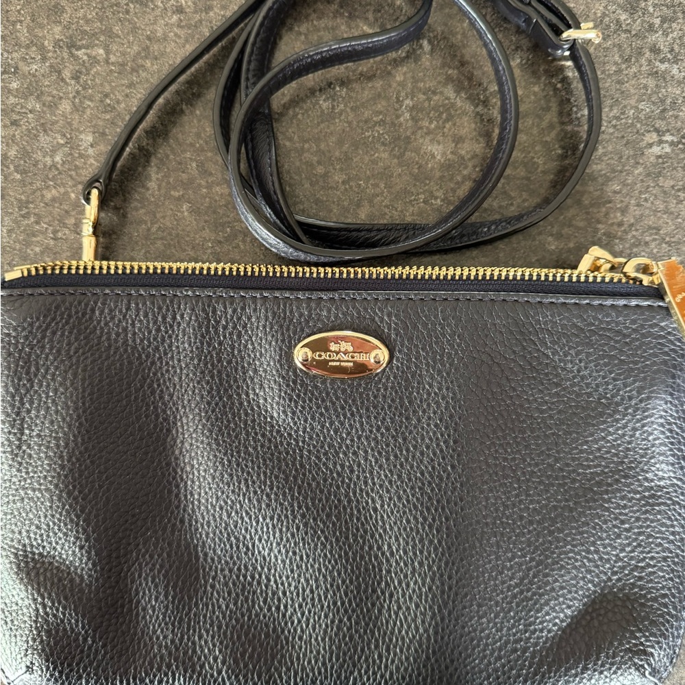 Coach Blue Crossbody Bag with Elegant Design